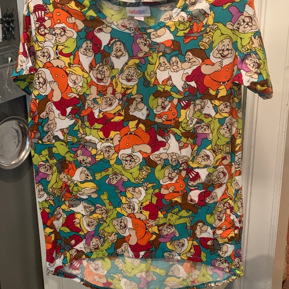 LulaRoe‎ hi lo seven dwarfs Disney tee. Worn once